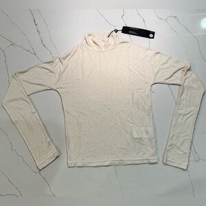 YoungLA Cream Turtleneck Top - S